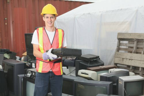 Professional muck away team managing waste in Mayfair